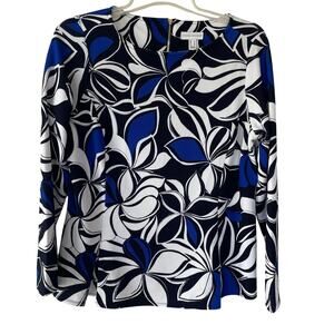 Susan Graver Waffle knit Polyester blend top size L